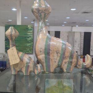 Don Freedman For September Woods Carved Wood Folk Art Dinosaurs